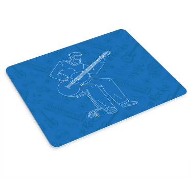 Gaming mauspad musiker mit gitarre - TenStickers
