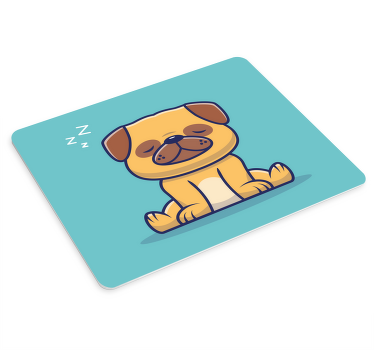 Cartoon sleeping dog original mouse pad - TenStickers
