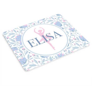 Balerina v krogu personalizirana podloga za miško - TenStickers