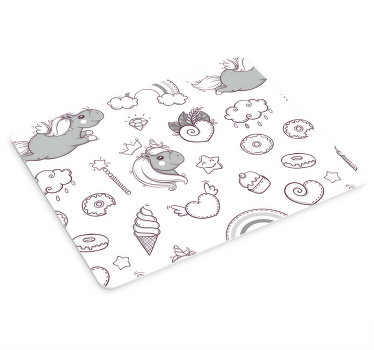 Cute black & white animals original mouse pad - TenStickers