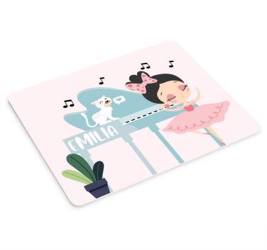 Mauspad mit namen ballettmädchen beim spielen - TenStickers
