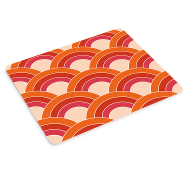Geometric groovy pattern original mouse pad - TenStickers