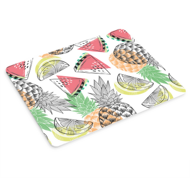Mouse pad patterns tropical fruit design - TenStickers