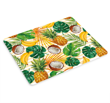 Mouse pad patterns tropical fruits design - TenStickers