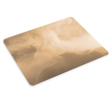 Nube beige y textura de humo más alfombrillas de ratón - TenVinilo