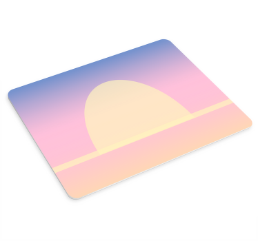 Retro gradient and sunset original mouse pad - TenStickers