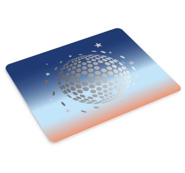 渐变七彩迪斯科球原装鼠标垫 - TenStickers