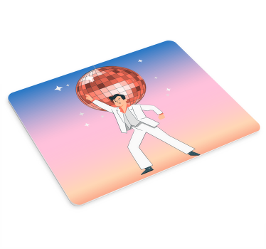 Podkładka pod mysz Ilustracja kuli dyskotekowej - TenStickers
