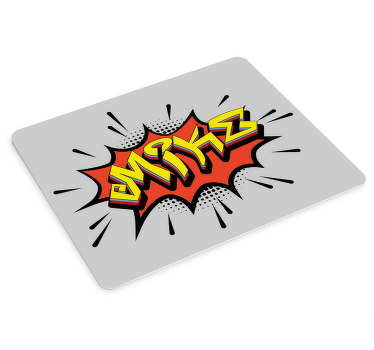 Bombe-stil graffiti personlig musemåtte - TenStickers