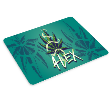 Cannabis illustration graffiti  mouse mat - TenStickers