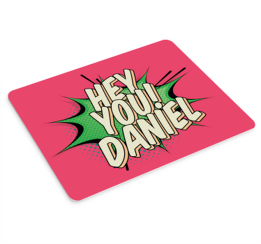 Hej du cool graffiti affisch anpassad musmatta - Tenstickers