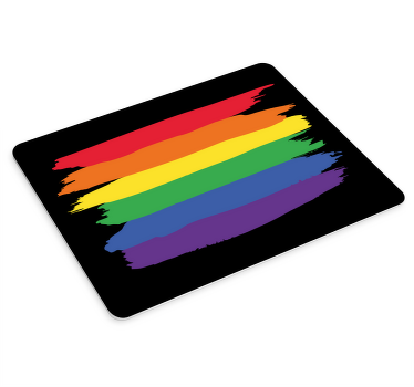 Mousepads da bandeira do dia do orgulho da aguarela - TenStickers