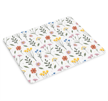 Garden multicolor flowers pattern mousepad - TenStickers