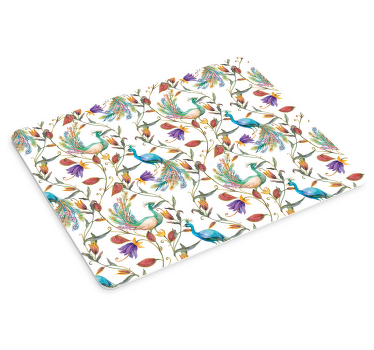 Garden flowers with little birds more mousepads - TenStickers