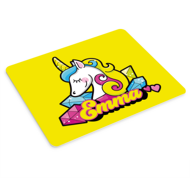 Gražus deimantinis vienaragis personalizuotas pelės kilimėlis - „Tenstickers“