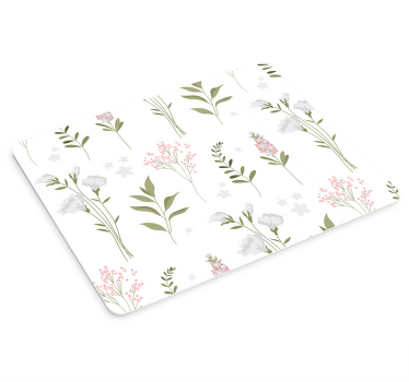 Minimalistický vzor divokých květin více podložka pod myš - TenStickers