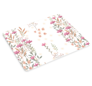 Botaniske høje blomster flere musemåtter - TenStickers