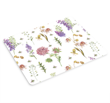 Többszínű minimalista vadvirág egérpad - TenStickers