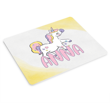 Magisk enhjørning design personlig musemåtte - TenStickers