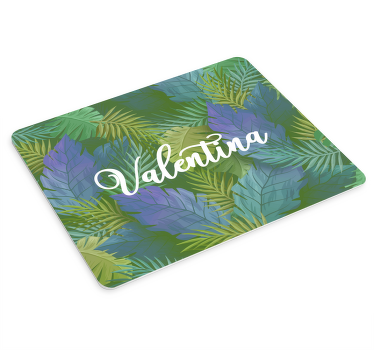 Mauspad mit Namen Tropische bunte blätter - TenStickers
