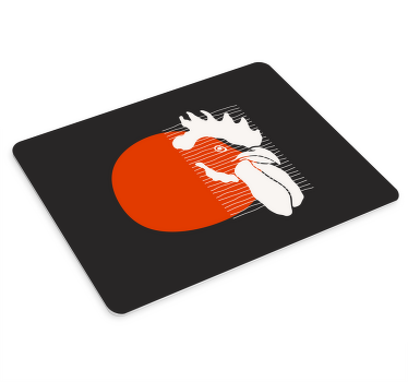 Karanlık fare altlığında horoz kafası çizimi - TenStickers