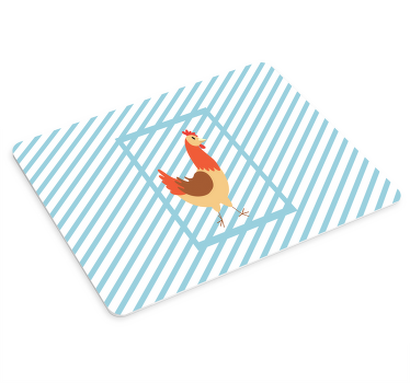 Hane hånd tegning illustration musemåtte - TenStickers