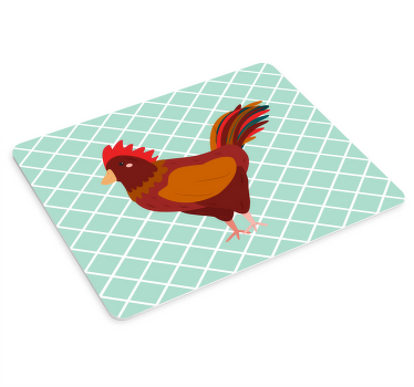 Rooster Illustration original mouse pad - TenStickers
