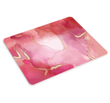 ピンクとゴールドの大理石の効果のオリジナルのマウスパッド - TENSTICKERS