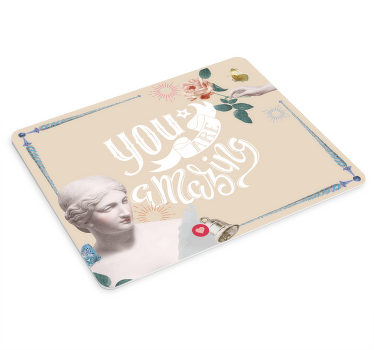 Aesthetic self-love template quote  mouse pad - TenStickers