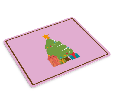 Muismat kerst feestelijke kerstboom - TenStickers