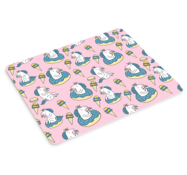 Izvirna podloga za miško samorog in sladoled - TenStickers