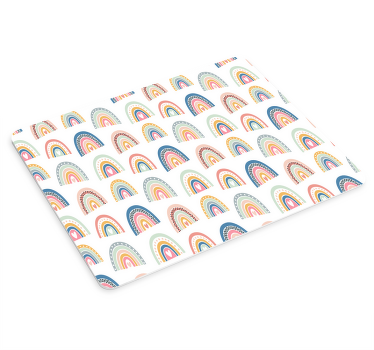 Kleurrijke regenboogbogen patronen muismat - TenStickers