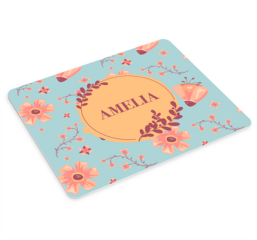 Personalised mouse pad with botanical design - TenStickers