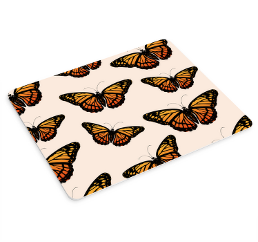Bağbozumu hükümdar kelebek kanat fare altlığı - TenStickers