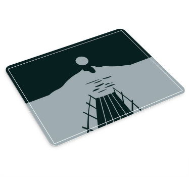 변덕스러운 마우스 패드 고요한 부두의 반영 - TenStickers