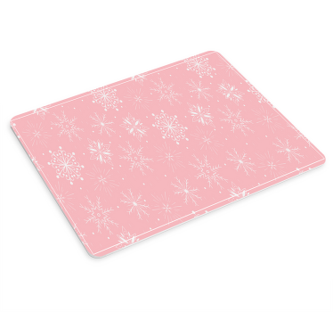 Christmas mouse pad with snowflake design - TenStickers
