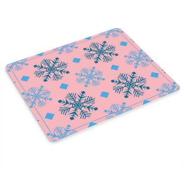 Christmas mouse pad with snowflake pattern print - TenStickers