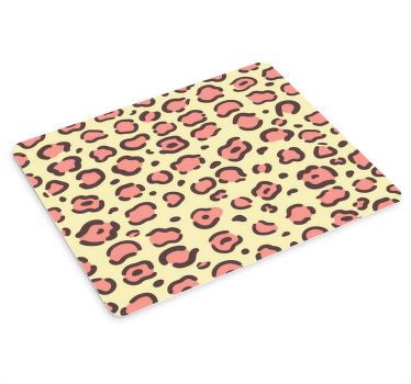 Sarı ve pembe leopar fare altlığı desenleri - TenStickers