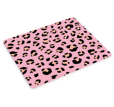 Mauspad originell Schwarz-rosa aquarell leopardenmuster - TenStickers