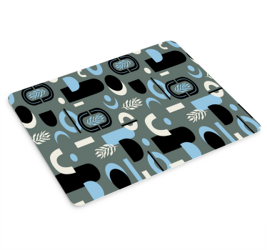 Mouse pad patterns geometric leaf design - TenStickers