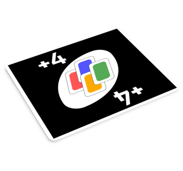 UNO color cards designs   gaming mouse pad - TenStickers