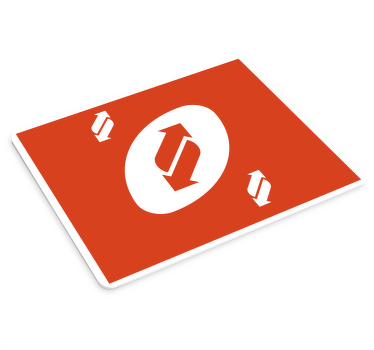 Uno 卡返回红色鼠标垫 - TenStickers
