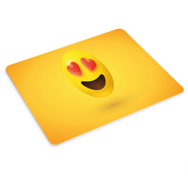 Emoji cara corazón ojos más alfombrillas de ratón - TenVinilo