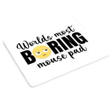 Boring Emoji face more mousepads - TenStickers