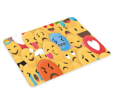 Vários emojis amarelos enfrentam mais mousepads - TenStickers