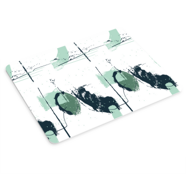 Türkiz formák absztrakció eredeti egérpad - TenStickers