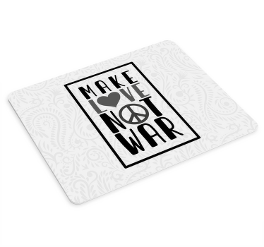 做爱不是战争报价鼠标垫报价 - TenStickers