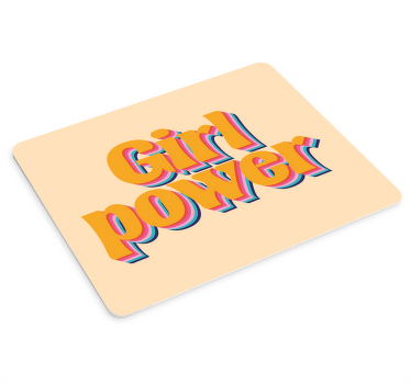 Girl power sitat med blomster musematte sagn - Tenstickers