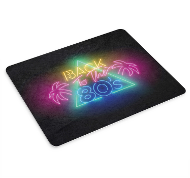 80'lerin logolu mouse pad alıntılarına geri dön - TenStickers