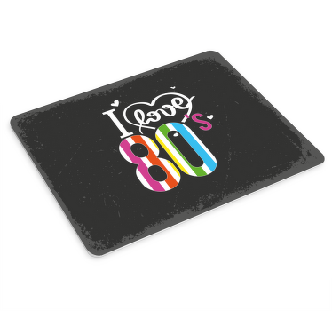 I love the 80s more vinyl mousepads - TenStickers